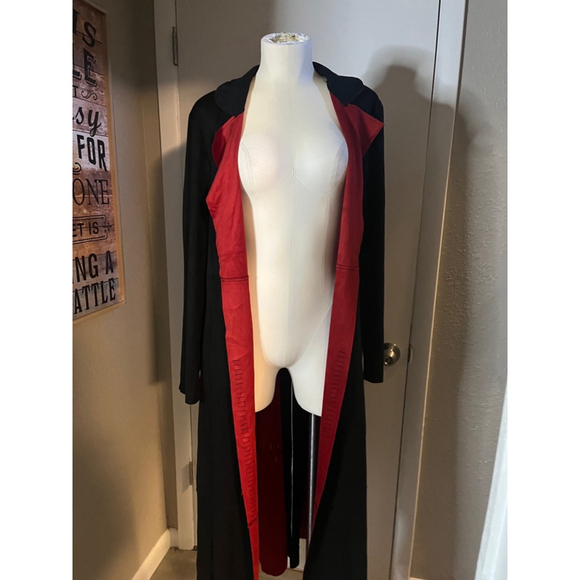 nwt womens faux suede trench black jacket by adore large - Picture 4 of 16